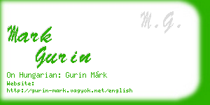 mark gurin business card