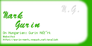 mark gurin business card